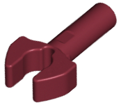 Bar 1L with Clip [Cut Edges and One Side Hole] [Full Clip] in Dark Red