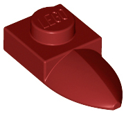 Plate Special 1 x 1 with Tooth in Dark Red
