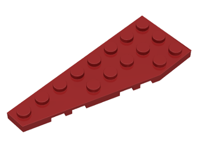 Wedge Plate 8 x 3, 22° Left in Dark Red