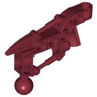 Large Figure Skeletal, Limb, Angular with Ball Joint (Toa Hordika) in Dark Red