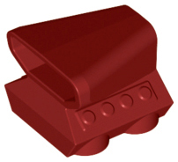 Engine / Air Scoop 2 x 2 in Dark Red