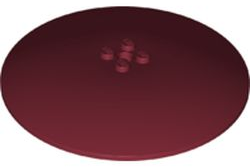 Dish 10 x 10 Inverted (Radar) with Solid Studs in Dark Red