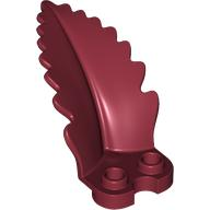 Plant, Fern 3 x 4 x 2 in Dark Red