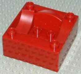 Duplo Train Cab / Tender Base in Dark Red