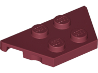 Wedge Plate 2 x 4 in Dark Red