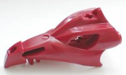 Creature Body Part, Dragon Head Upper Jaw Beaked in Dark Red