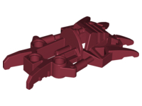 Large Figure Foot, Claws, Toa Inika in Dark Red