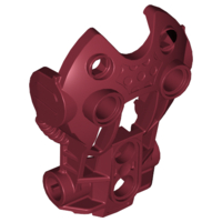 Large Figure Limb Cover / Torso Cover (Toa Inika) in Dark Red