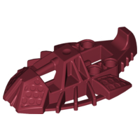 Large Figure Foot, Toa Inika Elliptical in Dark Red