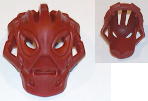 Large Figure Mask Calix in Dark Red
