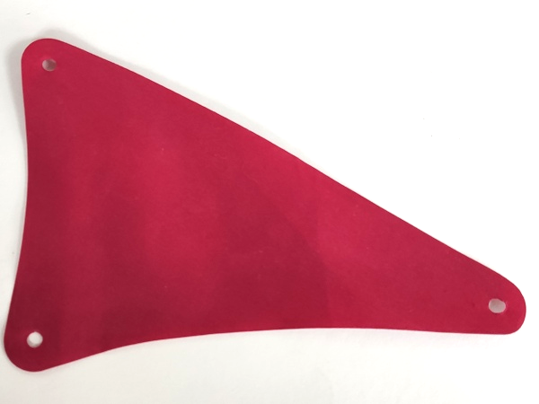 Sail, Triangular, 15 x 22 [Plain] in Dark Red