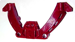 Large Figure Chest Cover, Armour, Jaller Mahri in Dark Red