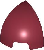 Brick Round Curved 1 x 1 x 1 Quarter Dome in Dark Red
