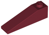 Brick Sloped 18° 4 x 1 in Dark Red