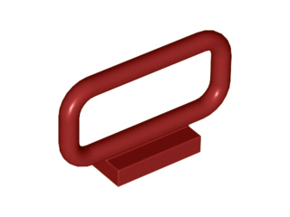Bar 1 x 4 x 2 in Dark Red