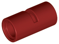Technic Pin Connector Round [Slotted] in Dark Red