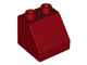 Duplo Brick 2 x 2 Slope 45° in Dark Red