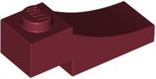 Brick Curved, 3 x 1 with 1/3 Inverted Cutout in Dark Red