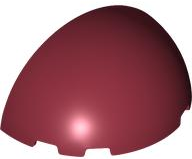 Dome 6 x 3 x 3 Half in Dark Red