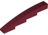 Brick Curved 1 x 8 x 1 2/3 in Dark Red