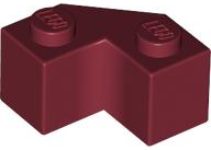 Brick Wedged 2 x 2 Facet in Dark Red