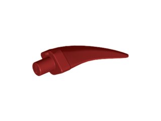 Animal Body Part, Barb / Claw / Tooth / Talon / Horn, Medium in Dark Red