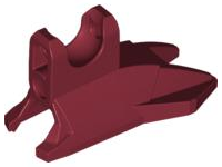 Large Figure Foot, Clawed with Ball Joint Socket in Dark Red