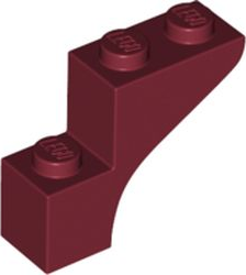 Brick Arch 1 x 3 x 2 in Dark Red