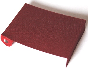 Roof, Awning with Tabs and Holes in Dark Red
