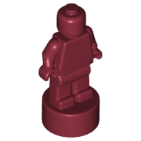 Minifig Trophy Statuette in Dark Red