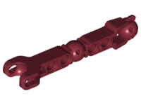 Large Figure Skeletal, Limb with 2 Ball Joints, Ball Socket and Four Holes in Dark Red