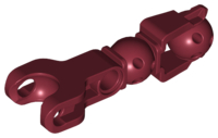 Large Figure Skeletal, Limb with Ball Joint, and Ball Socket and Hole in Dark Red