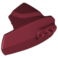 Large Figure Limb Cover, Size 5, Armor with Ball Joint Socket in Dark Red
