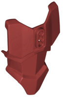 Large Figure Torso Cover, Armour with 2 Chest Holes and Ball Joint Socket in Dark Red