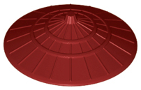 Hat, Conical Asian Style in Dark Red
