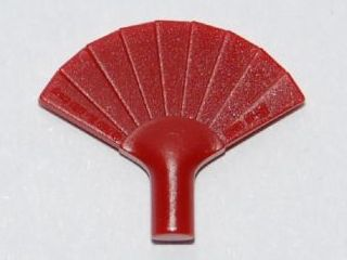 Equipment Hand Fan [Plain] in Dark Red