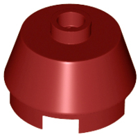Brick Round 2 x 2 Truncated Cone in Dark Red