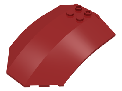 Windscreen 8 x 6 x 2 Curved in Dark Red
