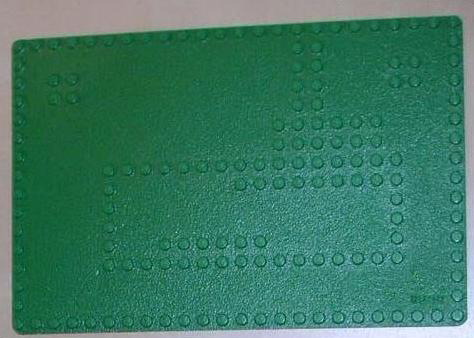 Baseplate 16 x 24 with Set 080 Small White House Print in Green