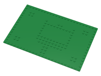 Baseplate 16 x 24 with Set 080 Red House Print in Green