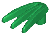 Weapon Bladed Claw Spread in Green