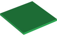 Tile 6 x 6 with Bottom Tubes in Green