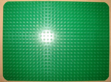 Baseplate 24 x 32 with Rounded Corners in Green