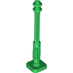 Lamp Post 2 x 2 x 7 with 4 Base Flutes in Green