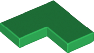 Tile 2 x 2 Corner in Green