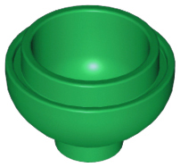 Brick Round 2 x 2 Dome Bottom [Open Stud] in Green