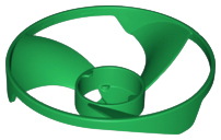 Propeller 3 Blade 13 Diameter in Green