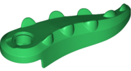 Animal Body Part, Alligator / Crocodile Tail with Hole in Green