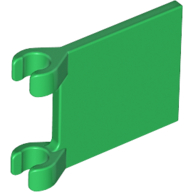 Flag 2 x 2 Square [Thin Clips] in Green