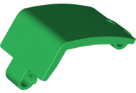 Technic Panel Curved and Bent 6 x 3 in Green